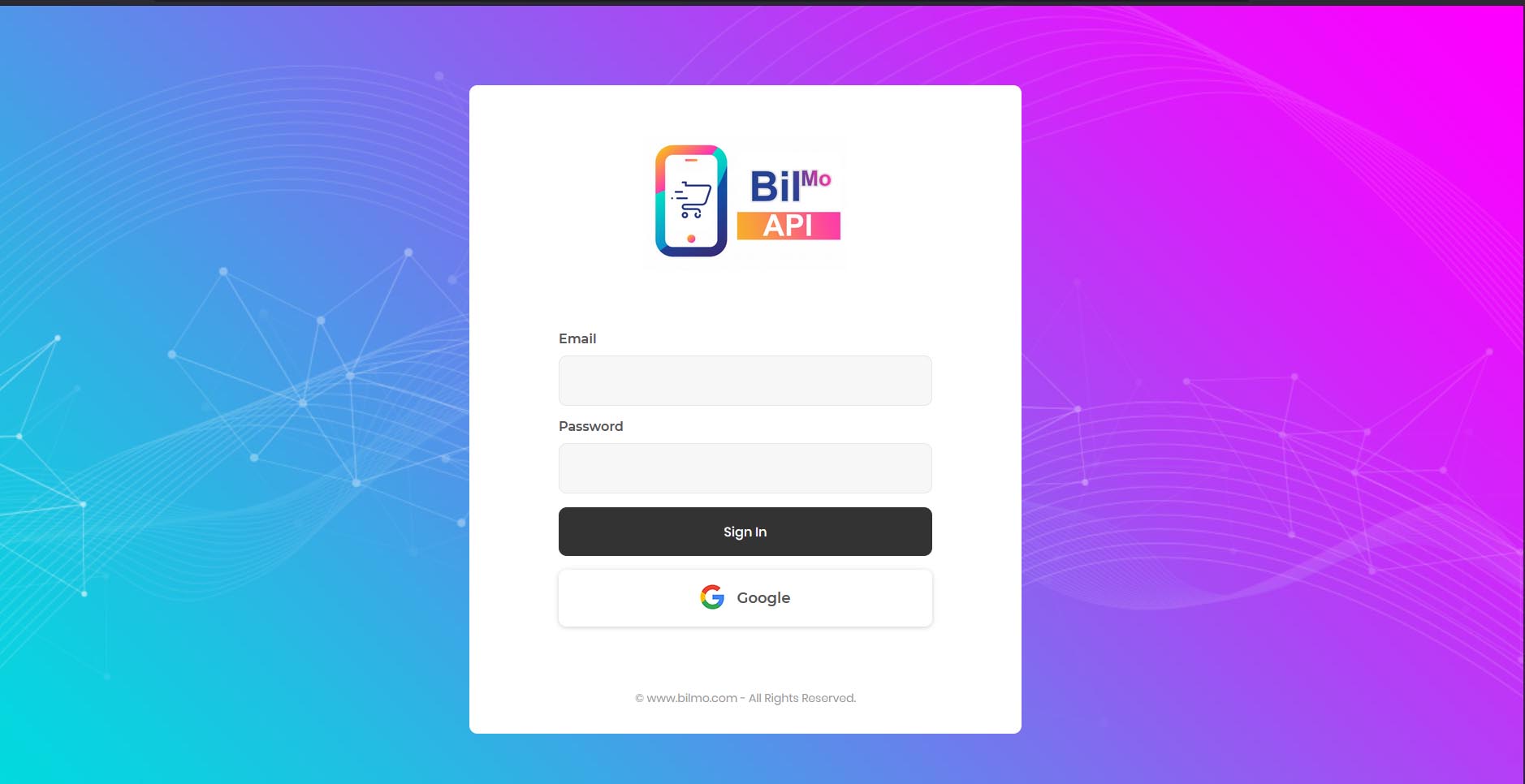 projet d'étude Bilmo API